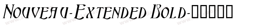 Nouveau-Extended Bold字体转换